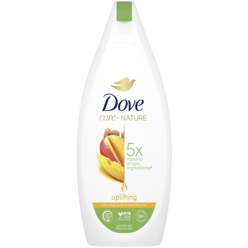 Dove Care by Nature Uplifting Shower Gel Αφρόλουτρο Gel με Άρωμα Μάνγκο & Εκχύλισμα Αμυγδάλου 600ml